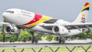 ️ VERY BUSY Plane Spotting at Brussels Airport  Close Up Plane Takeoffs & Landings  BRUEBBR