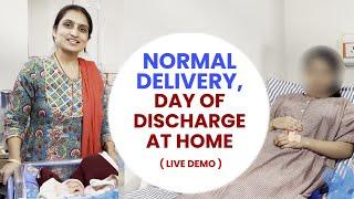 Normal delivery day of discharge at home -Dr Asha Gavade