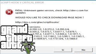 HOW TO FIX SCRIPT HOOK V CRITICAL ERROR FAST AND EASY