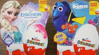 Disney Frozen 2 & Finding Dory Kinder Surprise Eggs Unboxing  EsKannSammeln