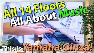 Tour of Yamaha Ginza Musicians Paradise in Tokyo Japan