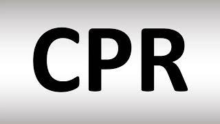 Meaning of CPR Medical Abbreviation