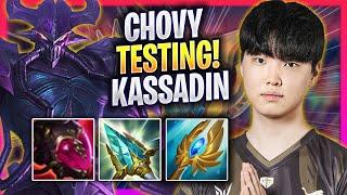 CHOVY TESTING KASSADIN IN KOREA SOLOQ - GEN Chovy Plays Kassadin MID vs Twisted Fate  Season 2024