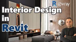 Interior design in Revit  Vray render