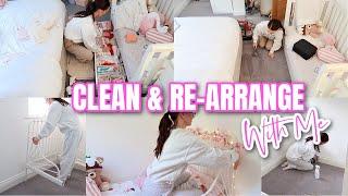 CLEAN & RE-ARRANGE WITH ME  MOM LIFE CLEANING MOTIVATION UK