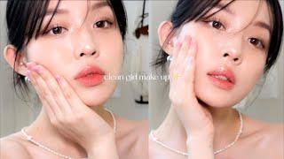 ENG SUBclean girl makeup 데일리 울먹 메이크업 •아이유 잔머리펌+셀프 눈썹 리프팅 •가닥속눈썹l 인스타 셀카 메이크업 ㅣ korean makeup