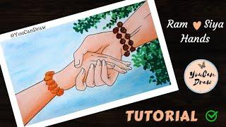 Siya Ram Hand Drawing step by step  Easy Oil Pastels Drawing Tutorial  YouCanDraw