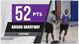 Adison Hardyway UNREAL 52 PTS Full Highlights in the Nashville City League   4K