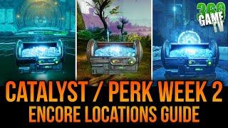 All Encore Secrets Week 2 Secret Chests Catalyst Intrinsic Perk Speciman 008 - Destiny 2