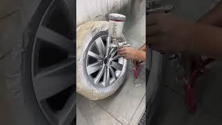 Hyper Silver Alloy Wheel paint #yttrending #shortsvideo #viralvideo #shortsstatus #shortsvideoviral