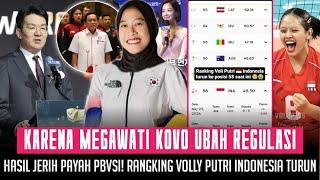 TAHU POTENSI MEGA KOVO ubah Regulasi demi MEGA • Rangking Volly Putri TURUN • Imam Sudjarwo