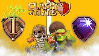 Aku mencoba namatin game clash of clans dari rank bronze sampe legend