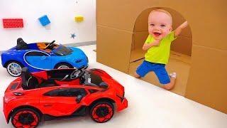 Vlad ve Niki oyuncak arabalarla oynuyor - Çocuklar için koleksiyon araba videoları