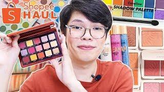 SHOPEE MAKEUP HAUL SULIT MURA AT TIPID EYESHADOW PALETTE BLUSH & MORE AS LOW AS 120 PESOS