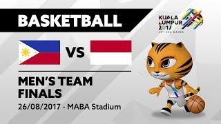 KL2017 29th SEA Games  Mens Basketball - FINALS - PHI  vs INA   26082017