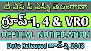 Telangana Group-14 & VRO official notification date released