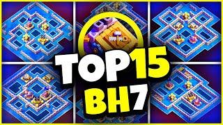 NEW TOP 15 BH7 TROPHY BASES WITH COPY LINK  BEST BUILDER HALL 7 Base Clash of Clans