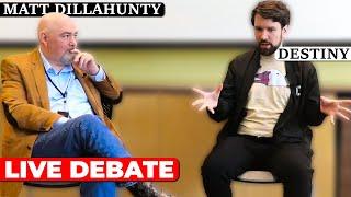 Destiny FINALLY Debates Dillahunty Gets Stumped w Hardest Question In Existence