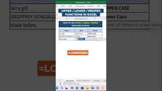 excel names captial formula hacks #shorts #exceltips #exceltricks