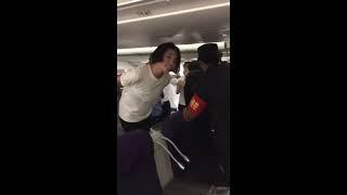 Air China ConflictWife stripped husband beaten both handcuffed and taken away by the police.