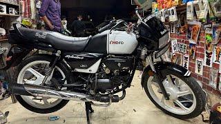 2024 Splendor ko Kara Modified   Cheap modification in hero splendor plus black