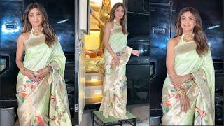 Shilpa Shetty looking beautiful in saree 
