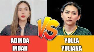 Adu Pesona Atlet Voli  Adinda Indah Vs Yolla Yuliana