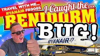 TRAVEL WITH ME on Ryanair FLIGHT FR9085 to ALICANTE. I got the BENIDORM BUG