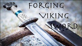 Forging viking sword from leaf spring  #viking #knifemaking