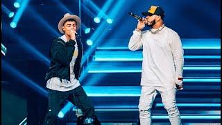 ANUEL AA & LUNAY cantan SOLTERA & AVENTURA  Emmanuel World Tour Miami 2019.