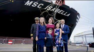 MSC Isabella - Naming ceremony in Felixstowe