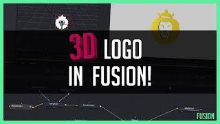 Extruded 3D Logo in Fusion Tab - DaVinci Resolve  Blender Tutorial