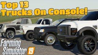 Top 13 Pickup Trucks On Console  Farming Simulator 19