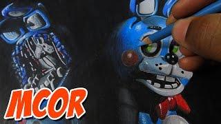 Drawing Toy Bonnie and Withered Bonnie Old Bonnie - Five Nights At Freddys 2