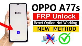 OPPO A77s CPH2473 Google Account Bypass ANDROID 13  Without pc - 100% Working