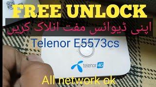 Telenor E5573cs All sim working  How to unlock Telenor 4g device  Huawei e5573cs-609 Unlock 