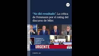 No dió resultado la crítica de Feinmann por el rating del discurso de Milei