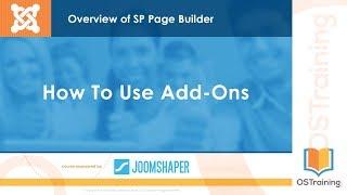 Learn SP Page Builder - Video 4 - Addons