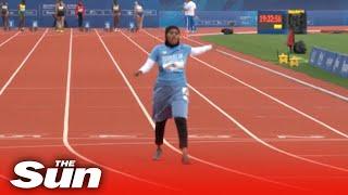 Somali runner sets record for slowest ever 100m after taking over 20 seconds to complete