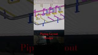 Piping Layout Design In Autocad Plant  #viral  #shorts  #youtubeshorts  #autocad  #3ddesign