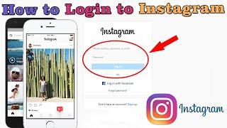 How to Login to Instagram Account in Laptop  Log In to Instagram Using Web Browser-Instagram Login