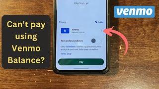 Pay Using Your Venmo Balance