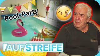 Nicht so clever 24-Jähriger schmeißt Pool-Party​ bei krankem Nachbarn ‍️  Auf Streife  SAT.1