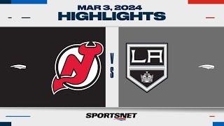 NHL Highlights  Devils vs. Kings - March 3 2024