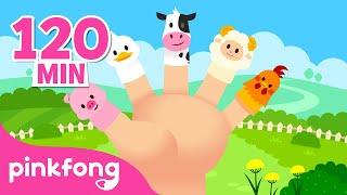 Farm Animals Finger Family and more  Nursery Rhymes Compilation  Animal Songs  Pinkfong Songs