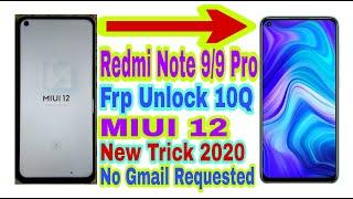 Redmi Note 99 ProMIUI 1210QFrp Bypass 2020 Without PcNo Gmail AccountBypass Google Account