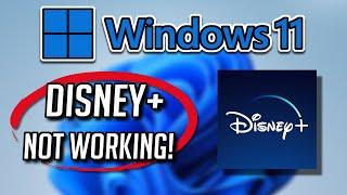 Disney+ App Not Working Fix Windows 1110 Tutorial