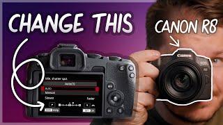 Best Canon EOS R8 Settings R8 Setup Guide