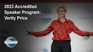 2023 Accredited Speaker Program Verity Price