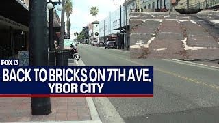 Ybor City’s 7th Avenue is going back to bricks